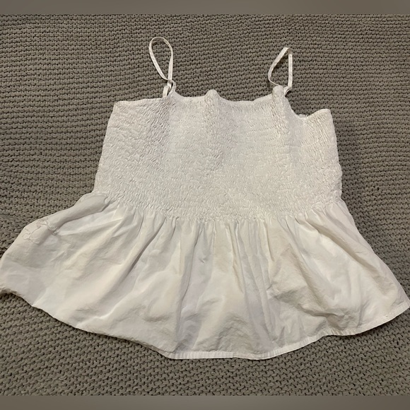 3X Freshman White Peasant top in perfect condition! - Picture 1 of 3
